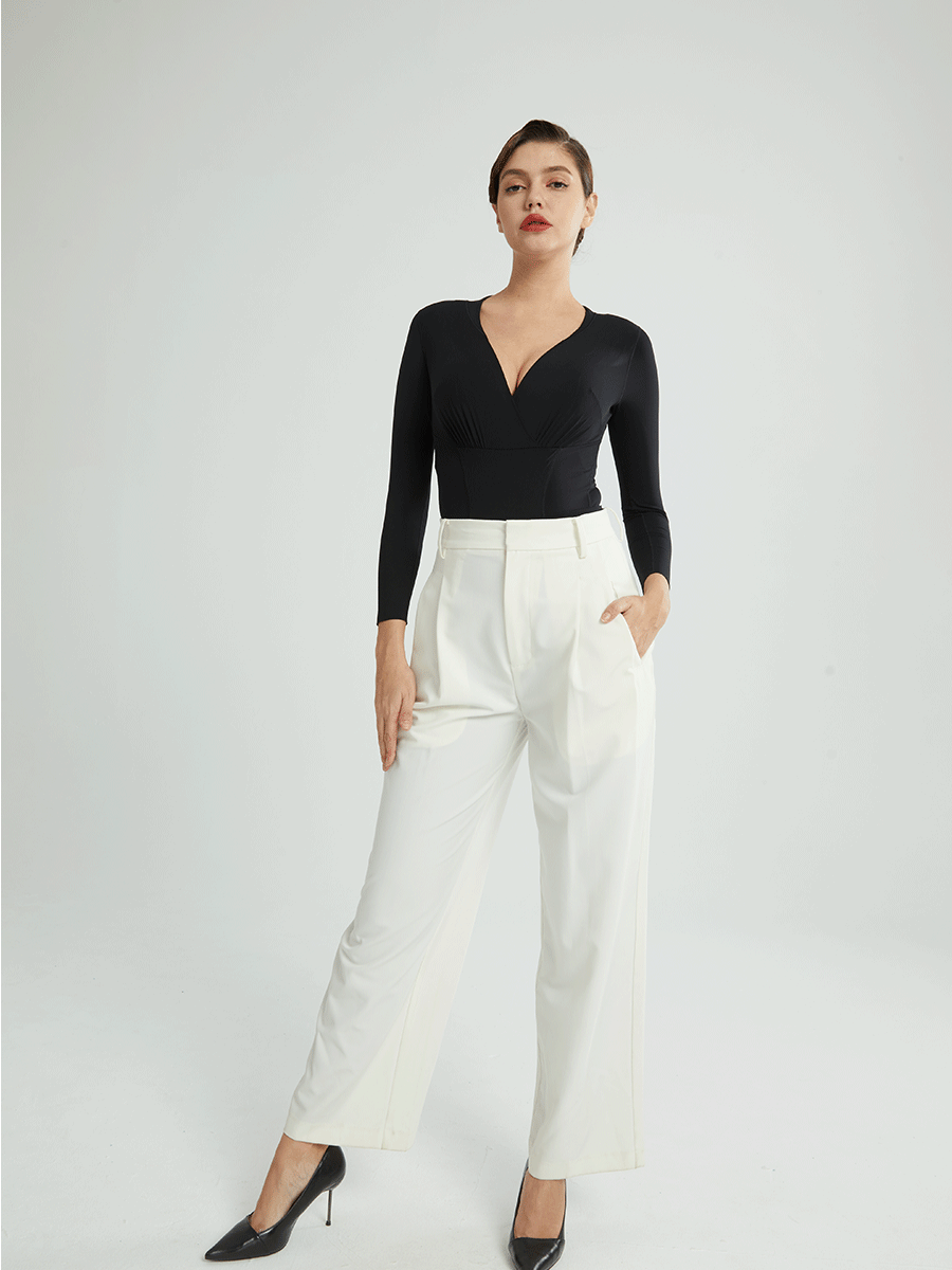 Long sleeves and long pants with back-detachable one-piece body suit